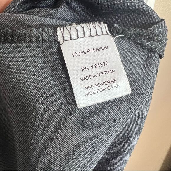 MENS TOMMY ARMOUR DRI LOGIC 100% POLYESTER GRAY POLO (L) - Picture 4 of 6